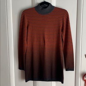 J. McLaughlin striped ombré tunic sweater dress